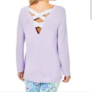 Lilly Pulitzer Women’s Luxletic Areli Pullover Light Lilac
